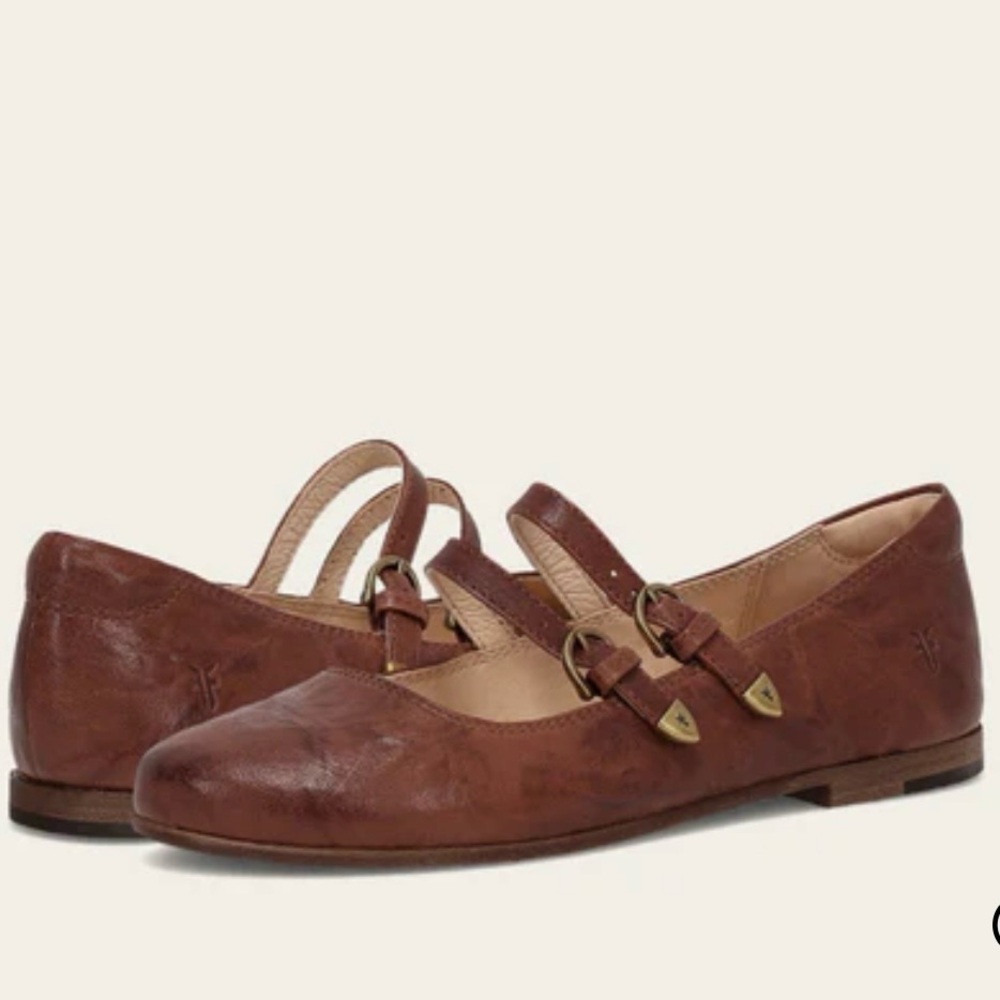 FRYE CARSON MARY JANE FLAT WOMEN SPICE SIZE 9